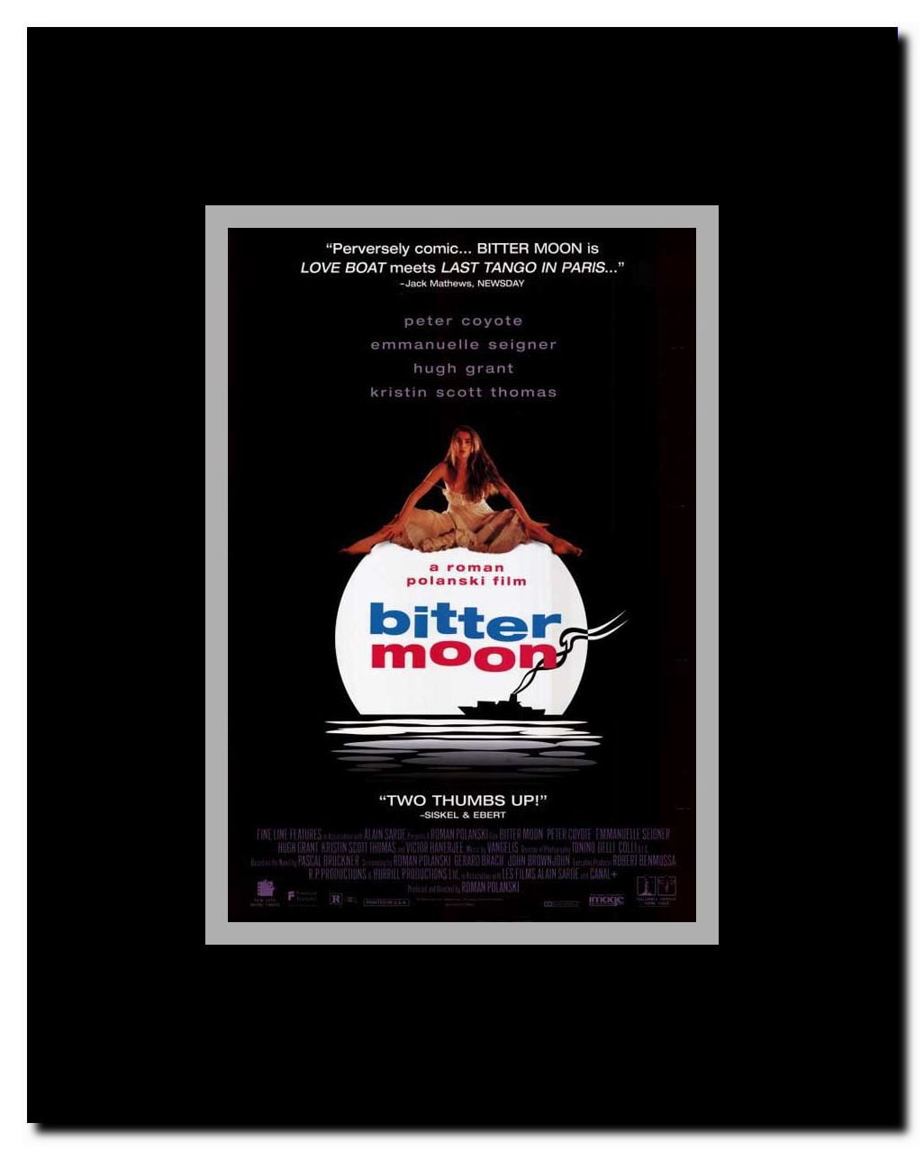 Bitter Moon Framed Movie Poster