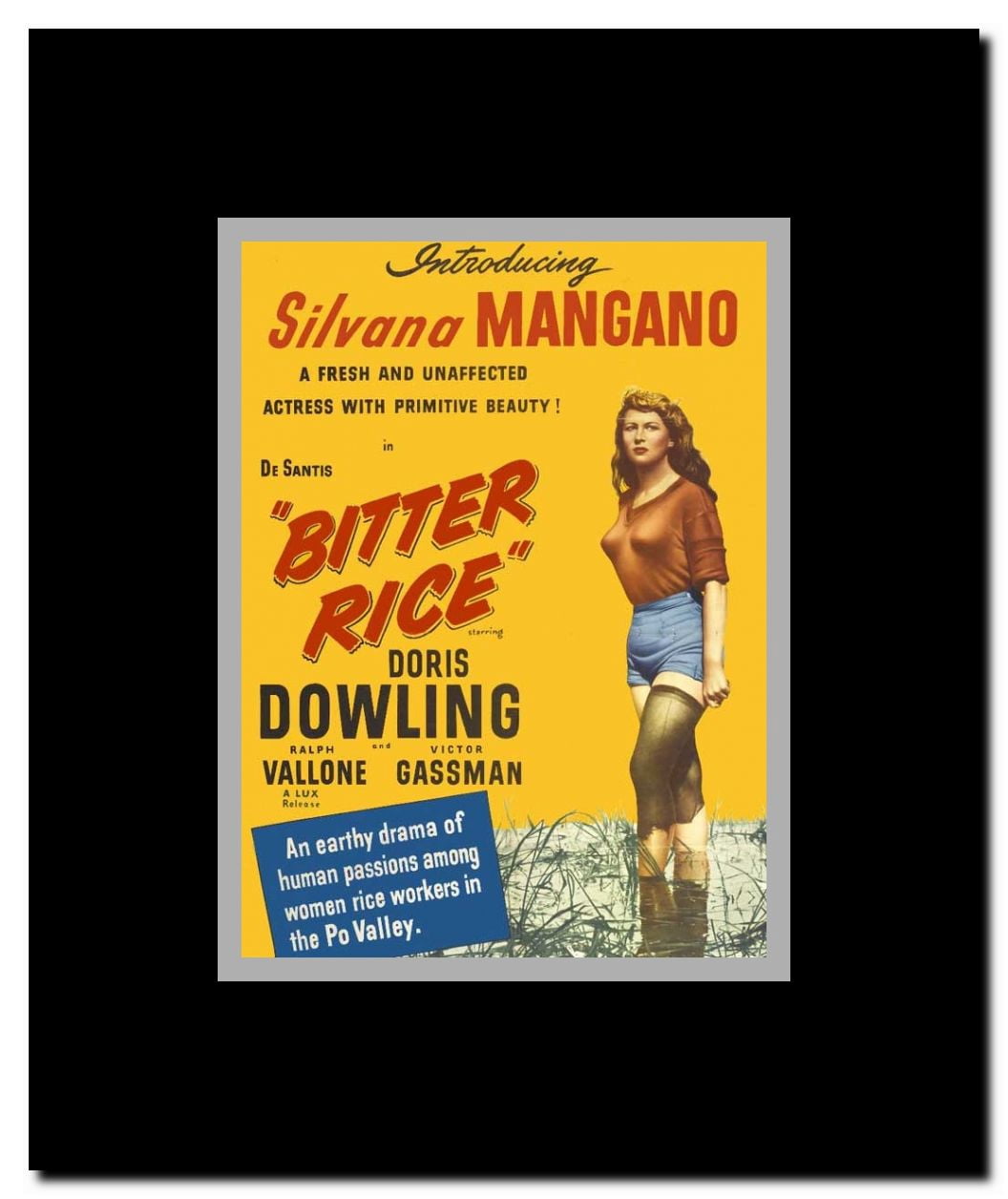 Bitter Rice Framed Movie Poster
