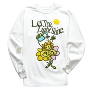 Bitter Sweet Let The Light Shine Womens Long Sleeve Graphic Print Shirt Medium