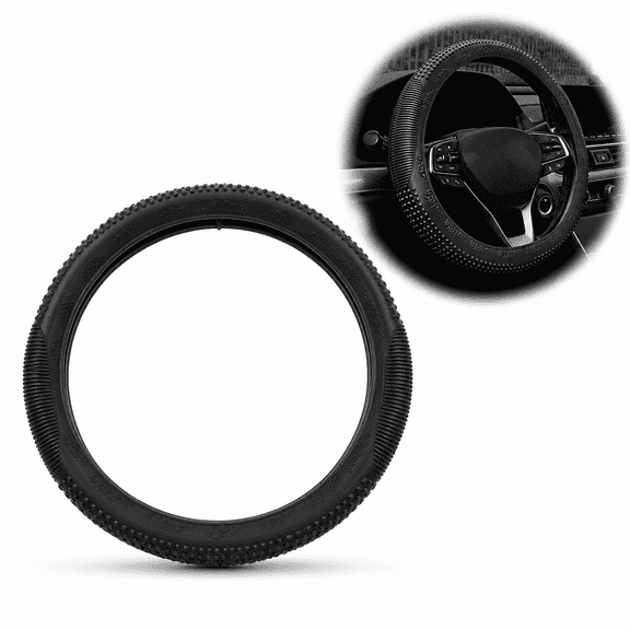 Cooling Silicone Steering Wheel Cover - Ultra-Thin Non-Slip Grip - Anti-Sweat & Heat Resistant Protector - Universal 14.5-15 Inch Fit for Cars, SUVs, Trucks - Odorless & Durable
