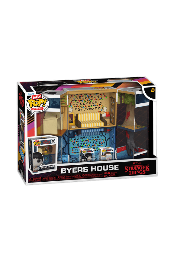 Bitty POP! Box: Stranger Things - Byers House with Upside Down Will and Eleven with Goggles Collectible Vinyl Mini-Figures