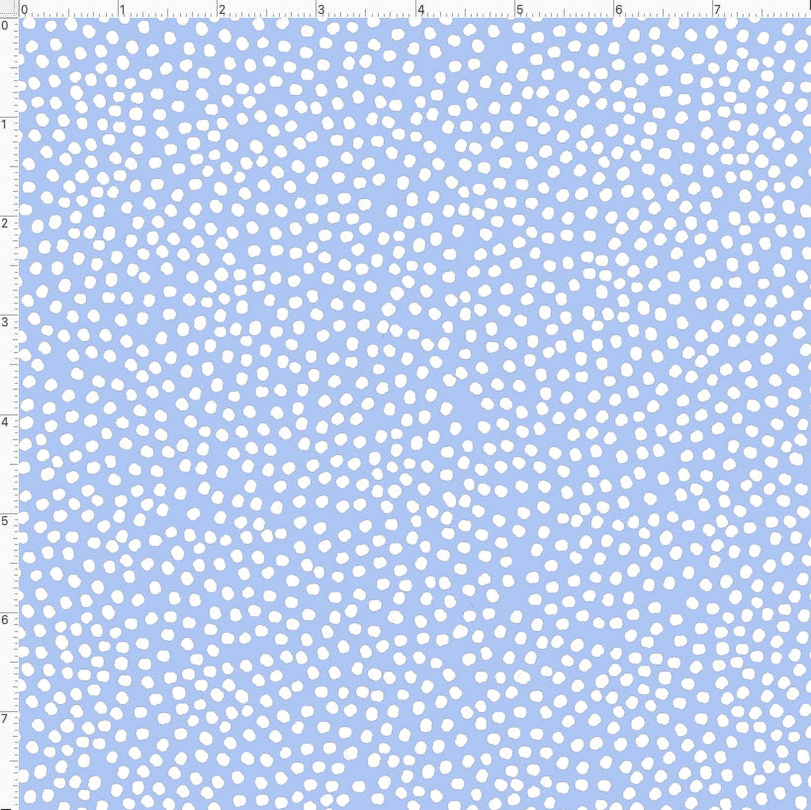 Bitty Dots Blue Fabric Yard - Walmart.com