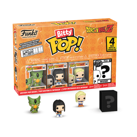 Funko Bitty POP! 4-Pack: Dragon Ball Z - Cell (First Form) Collectible Vinyl Mini-Figures
