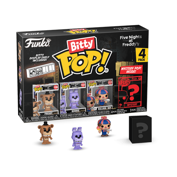 Funko Bitty POP! 4-Pack: Five Night's at Freddy's - Freddy Collectible Vinyl Mini-Figures