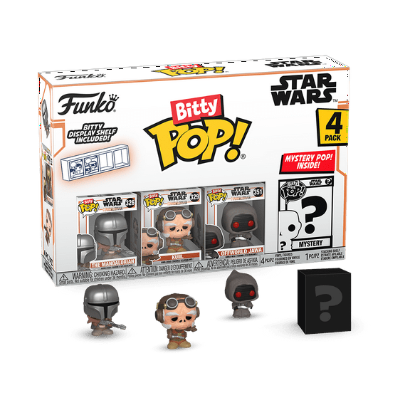 Funko Bitty POP! 4-Pack: Star Wars: The Mandalorian - The Mandalorian Collectible Vinyl Mini-Figures