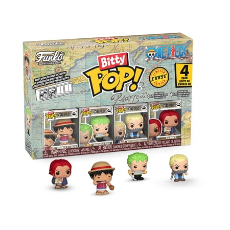 Funko Bitty POP! 4-Pack: One Piece - Luffy Collectible Vinyl Mini-Figures