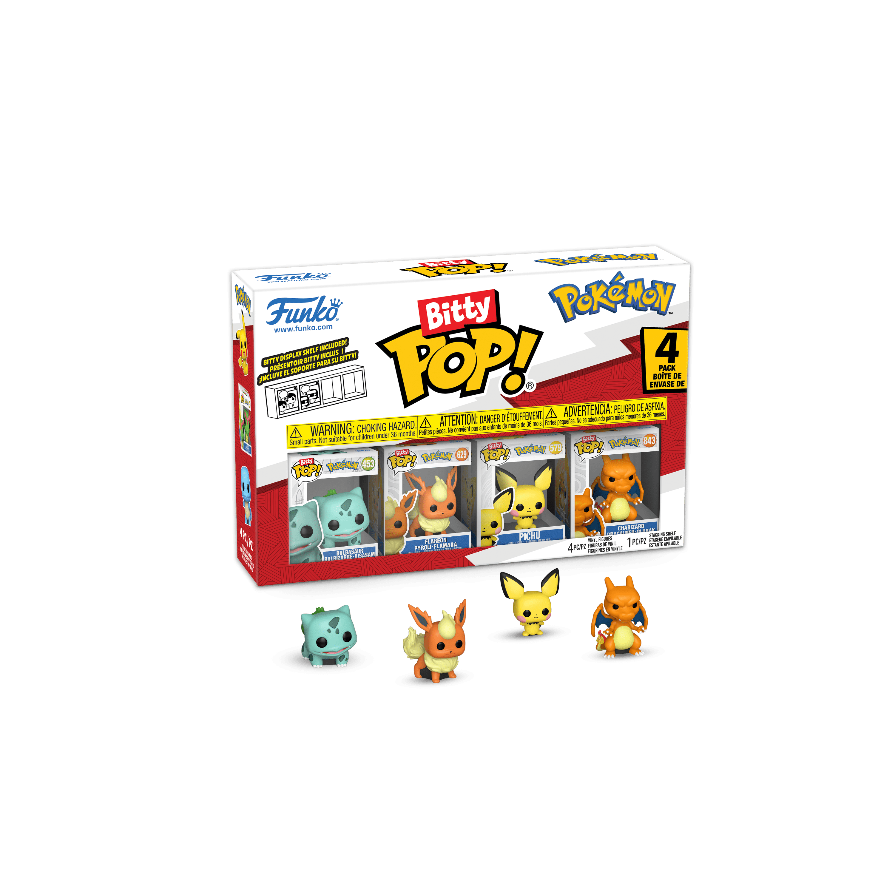Funko Bitty POP! 4-Pack: Pokemon - Bulbasaur Collectible Vinyl Mini-Figures