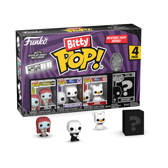 Funko Bitty POP! 4-Pack: The Nightmare Before Christmas - Sally Collectible Vinyl Mini-Figures