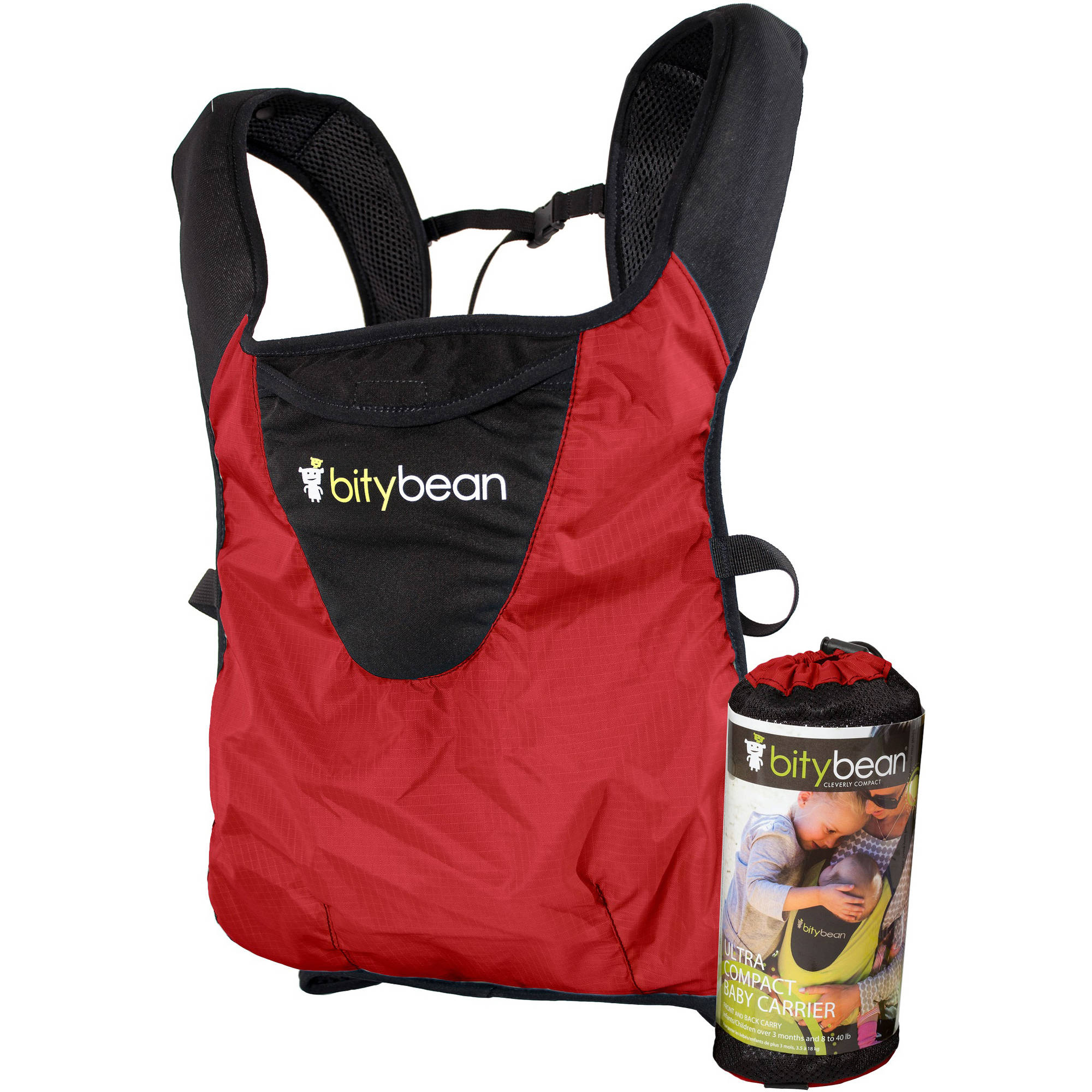 BityBean UltraCompact Baby Carrier, Tomato Red - image 1 of 4