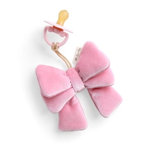Itzy Ritzy Bitzy Pal Bow with Natural Rubber Pacifier 0m