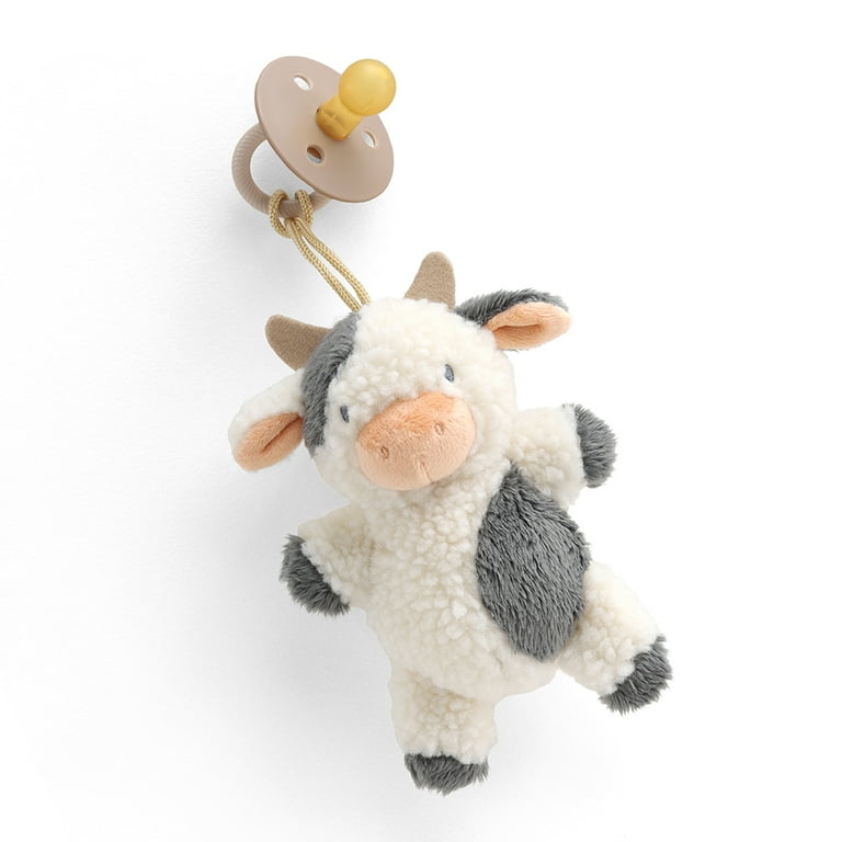Itzy Ritzy Bitzy Pal Cow with Pacifier - Soft Plush Lovey
