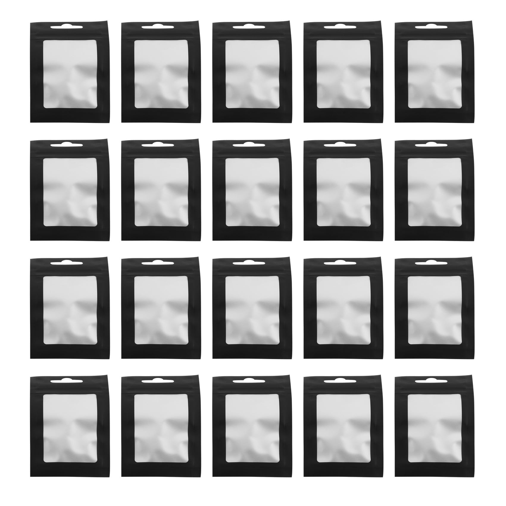 Biudunm 200 Pieces Resealable Food Storage Bags with Clear Window