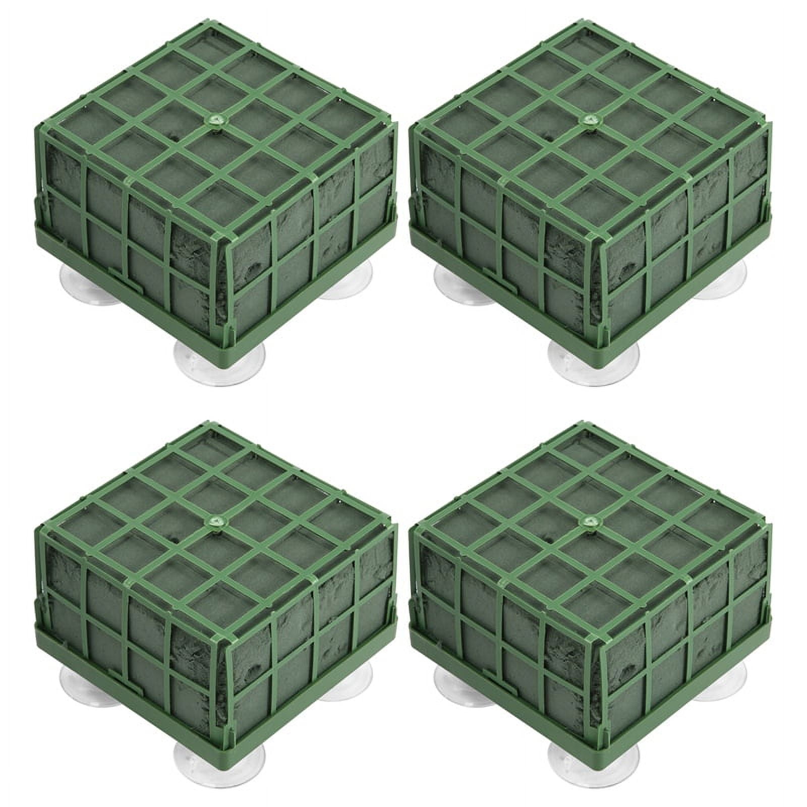 4Pcs Floral Foam Cage Flower Holder with Floral Foam and Suction Cup