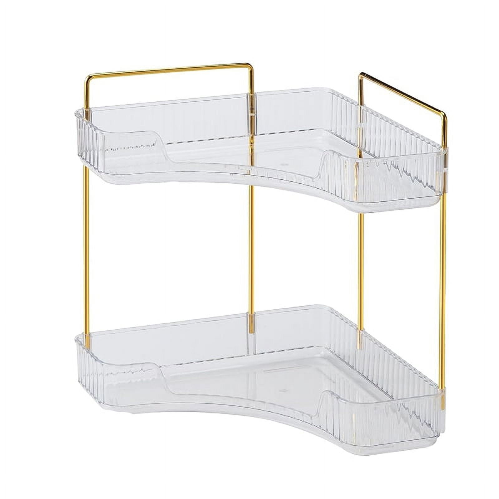 Corner Bathroom Counter Organizer Bathroom Countertop Shelf Makeup Organizer for Vanity Perfume ...