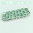 Biudunm Ice Cube Tray with Lid Ice Trays for Freezer Ice Maker Mold