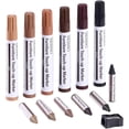 thumbnail image 1 of Seisso 13-Piece Furniture Touch-Up Kit, 6 Markers, 6 Wax Sticks, 1 Sharpener Deal on Sale Clearance, 1 of 7