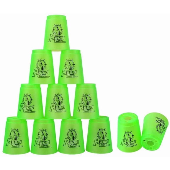 SEISSO Quick Stack Cups Game, 12-Pack Speed Stacking Cups for Family Game Night, Reaction & Coordination Training, Classic Tabletop Game, Christmas Gift