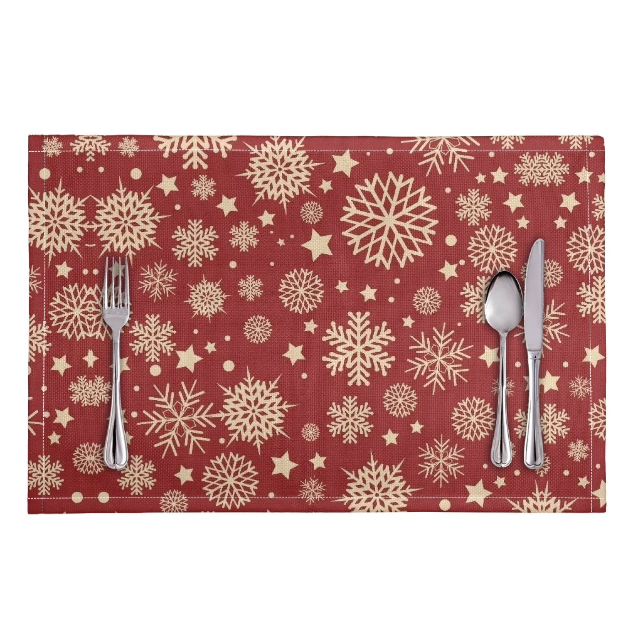 Bivenant Store Christmas Theme Home Placemat Protect Surface Heat and