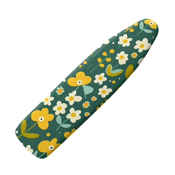 Bivenant Store Flower Print Premium Ironing Board Cover and Pad Stain Resistant, Durable Construction, Heat Reflective Surface for Quick and Wrinkle-Free Ironing