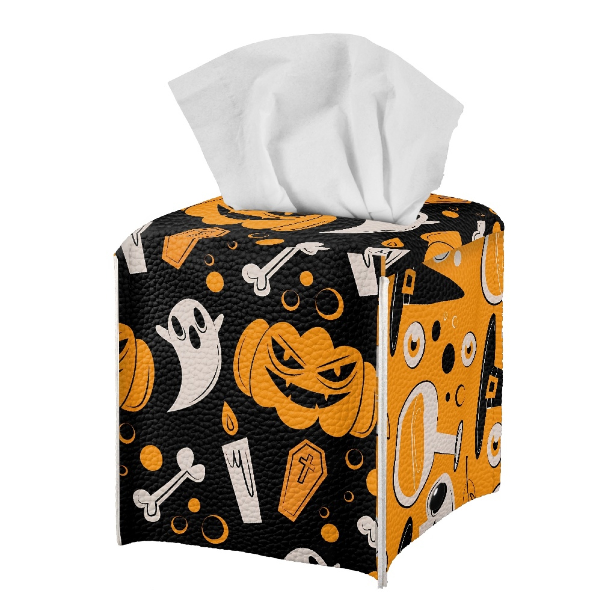 Bivenant Store Halloween Tissue Box Cover Cartoon Tissue Box Decor
