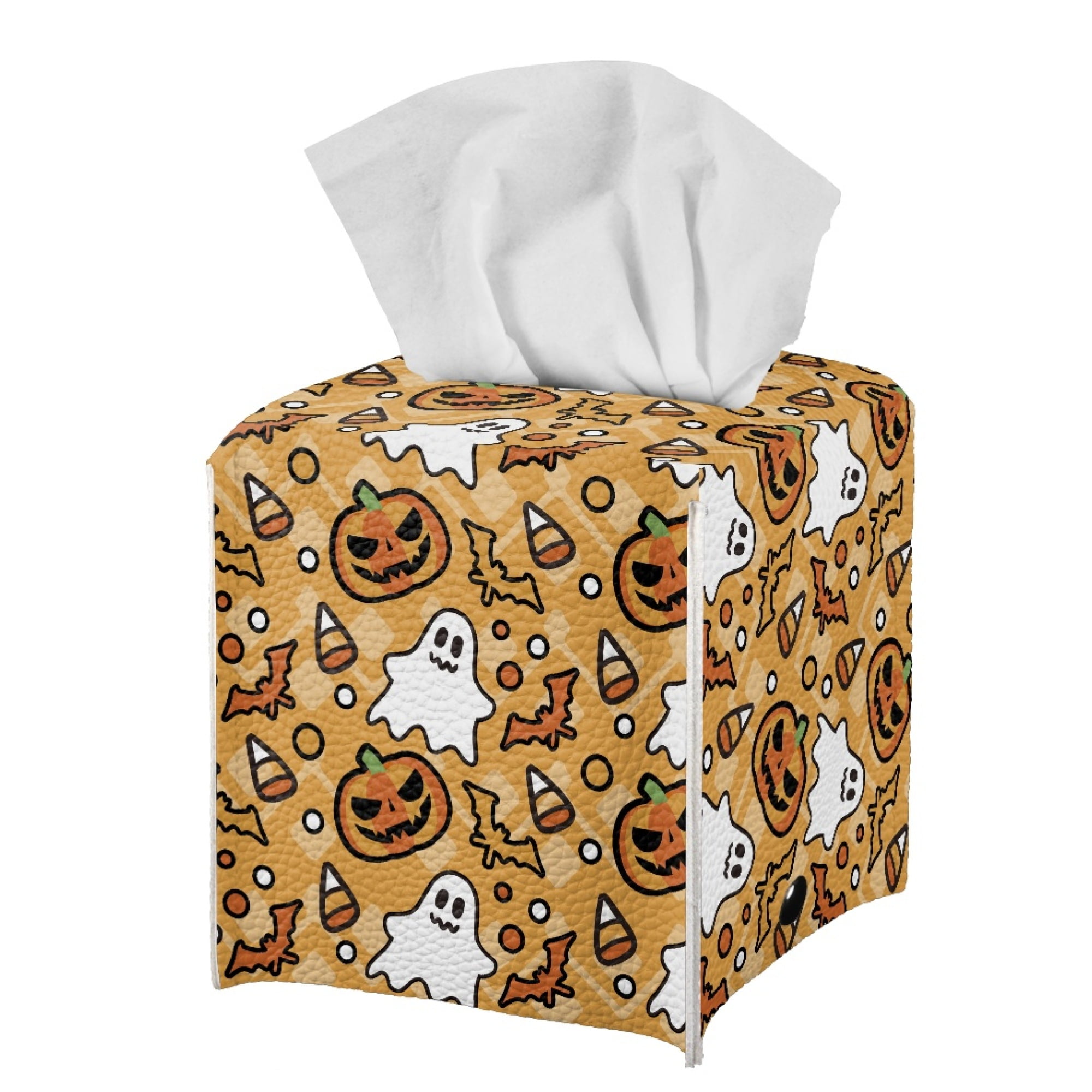 Bivenant Store Halloween Tissue Box Cover,Cartoon Waterproof Tissue Box