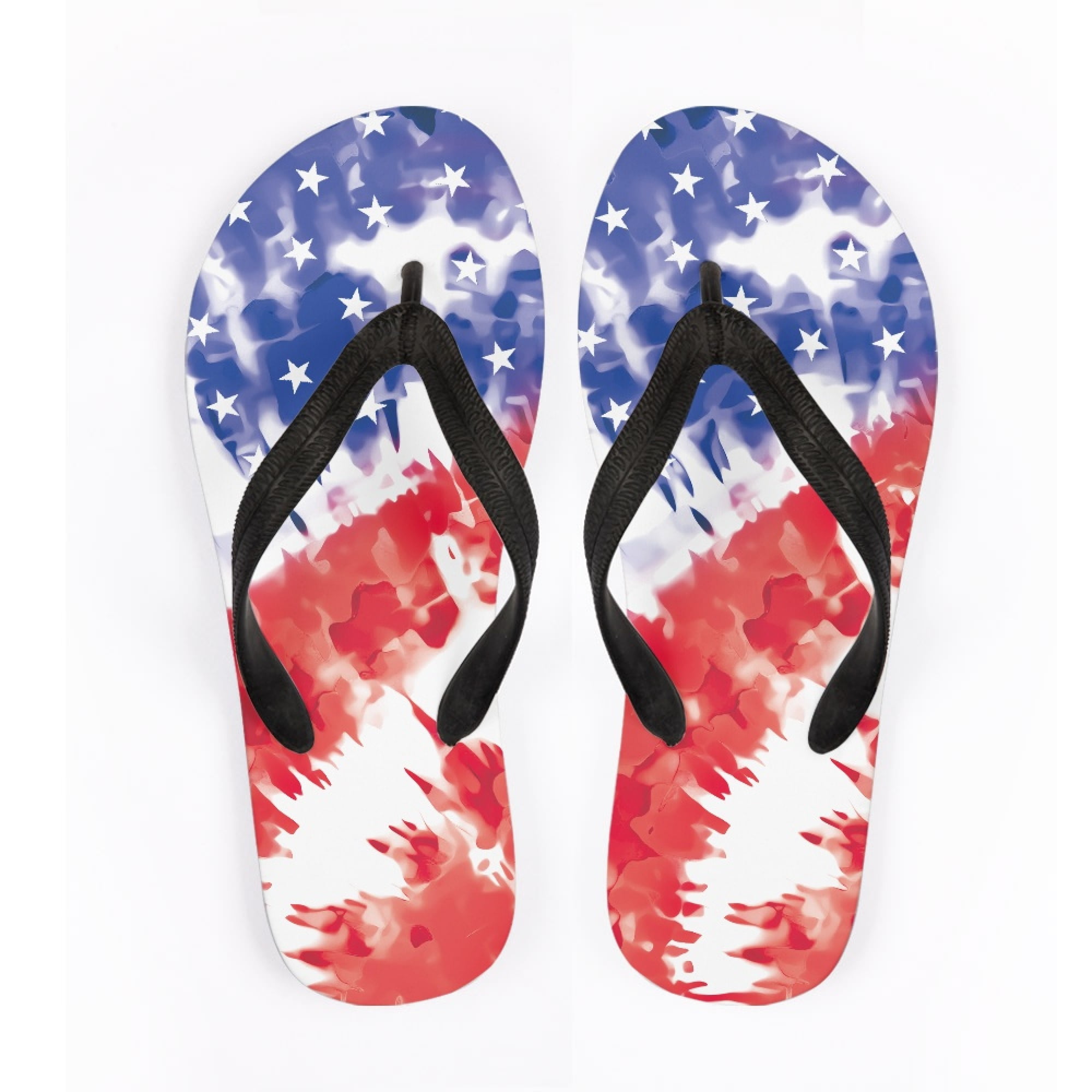 Bivenant Store Patriotic Sandals for Women American Star Flag Flat Slide  Shoes Fashion Casual Beach Flip Flops