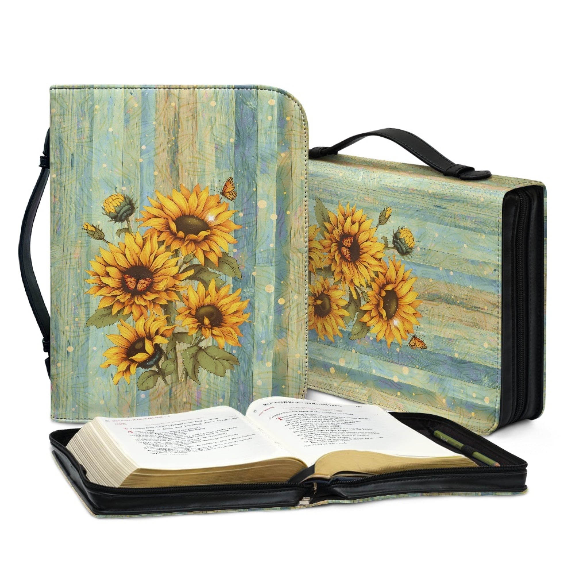 Bivenant Store Sunflower Bible Covers for Women Men Bible Case Boy Girl
