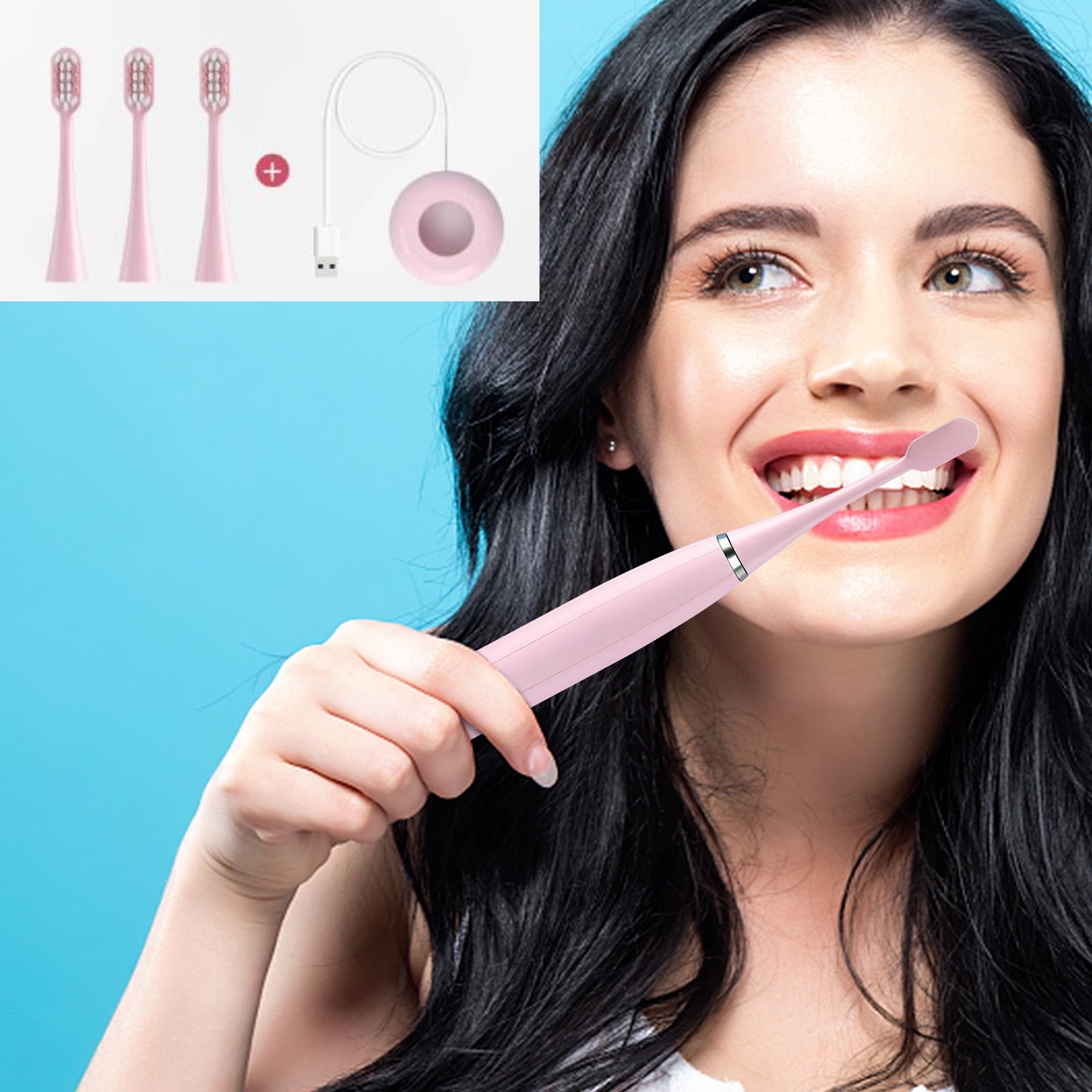 Biweutydys Electric Toothbrush, Electric Toothbrush With 4 Brush Heads