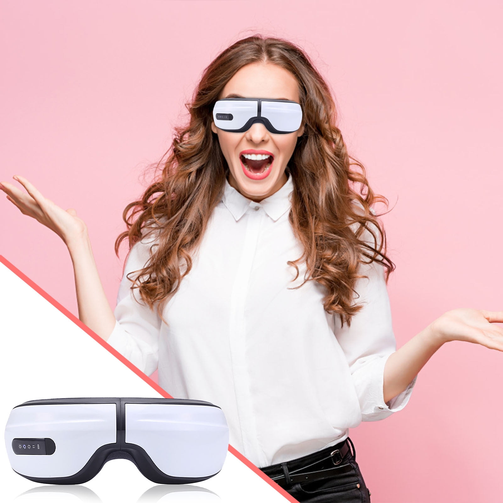 Biweutydys Hotpressure Massage Eye Smart Eye Mask To Relieve Headaches