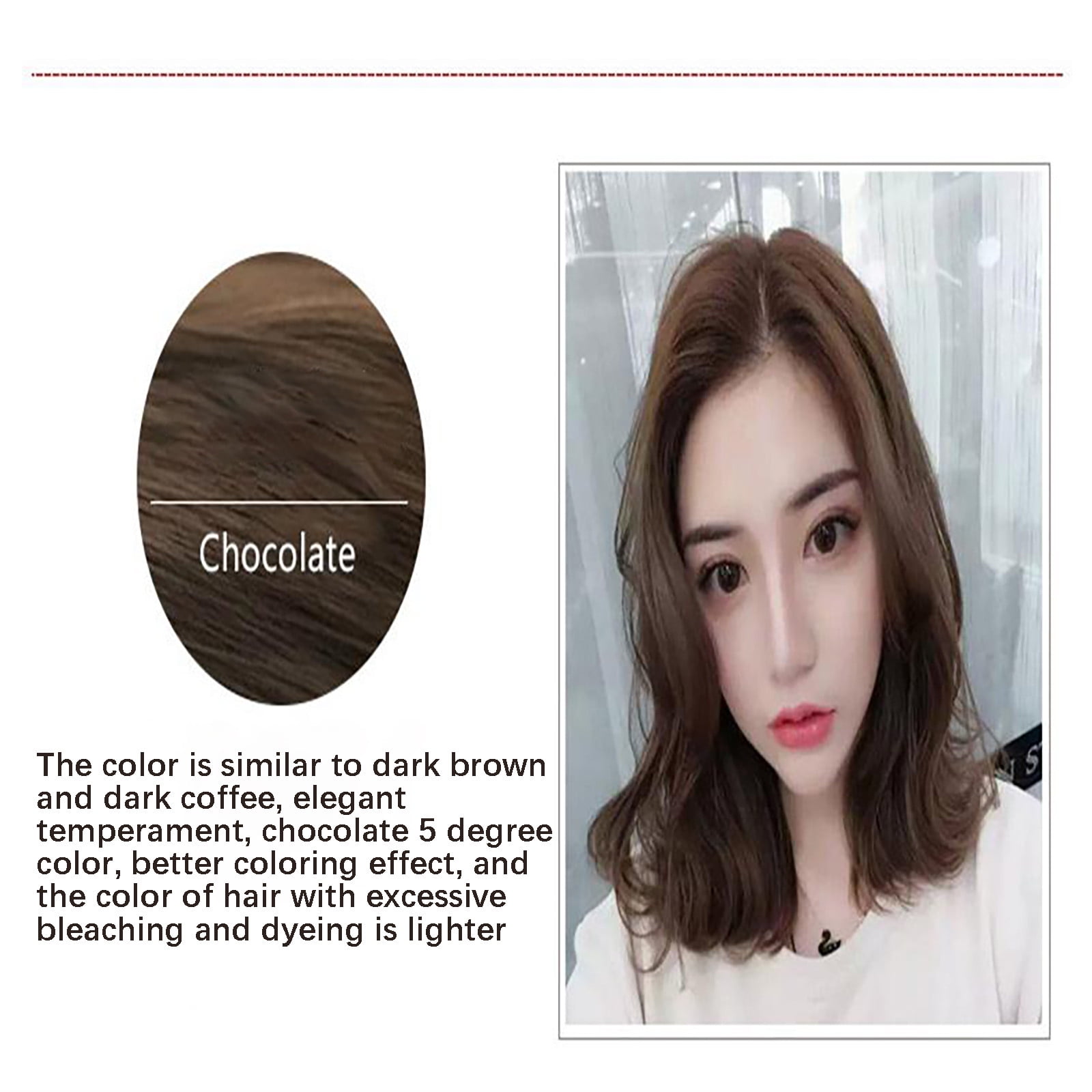 Biweutydys Mermaid Hair Coloring Shampoo Mild Safe Hair Dyeing Shampoo