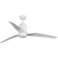 thumbnail image 1 of Bixby Collection 60" Indoor/Outdoor Three-Blade White Ceiling Fan, 1 of 15
