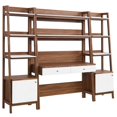 thumbnail image 1 of Bixby Collection: Sleek Wood Desk and Bookshelf Set for Home Office, 1 of 3