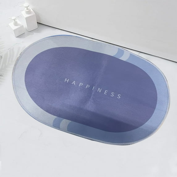 Bixock Bath Rugs Quick-Dry, Non-Slip, Absorbent Thin Diatomaceous Earth Bath Mat for Bathrooms - Washable Shower Floor Mat