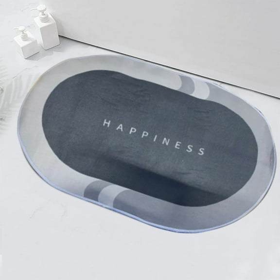 Bixock Bath Rugs Quick-Dry, Non-Slip, Absorbent Thin Diatomaceous Earth Bath Mat for Bathrooms - Washable Shower Floor Mat