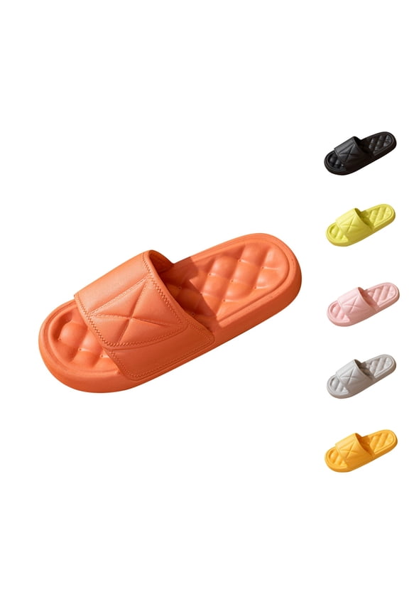 Bathroom Sandals for Women and Men,Slippers for Women Solid Color Shower Slides Slip On with Waterproof Non Slip Sole for Bathroom and Home Outfits