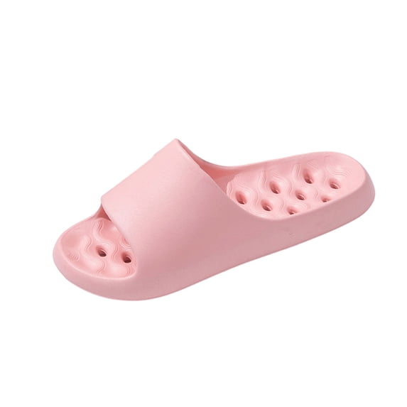 Bixock Bathroom Shoes for Women,Slippers for Women Solid Color Thick Soft Sole Indoor Home Bedroom Relaxed Casual Shoes
