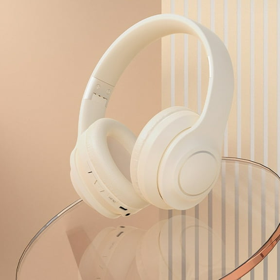 Bixock Bluetooth Headphones Wireless, Over-ear Wireless Headset 180-hour Battery Microphone Supports AUX Audio Cable Connection Works With Bluetooth Devices Plugs In Card
