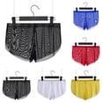 thumbnail image 1 of Bixock Boxer Briefs for Men,Men's Underwear Mesh Sheer Solid Color Breathable Lightweight Briefs, 1 of 4