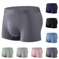 thumbnail image 1 of Bixock Boxer Briefs for Men,Men's Underwear Silk Infused Pouch Quickly Dry Breathable Briefs, 1 of 4