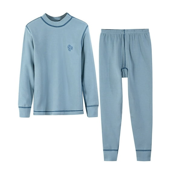 Bixock Fall and Winter Kids Clothes Sets Lined Thermal Underwear Loungewear Mid-Neck Base Layer Top and Pants for Big Boys and Girls Size 2-16