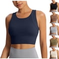 thumbnail image 1 of Bixock High Support Sports Bras for Women Solid Color Integrated Yoga Tank Top Built In Fixed Padding Shock Proof for Fitness Exercise Bra, 1 of 5