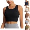 thumbnail image 1 of Bixock High Support Sports Bras for Women Solid Color Integrated Yoga Tank Top Built In Fixed Padding Shock Proof for Fitness Exercise Bra, 1 of 4
