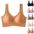 thumbnail image 1 of Bixock Jelly Bras for Women No Underwire Seamless Support Wirefree Bra Breathable Lingerie Wear for Casual Indoor Daily Wear, 1 of 6