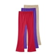 thumbnail image 1 of Bixock Toddler Girls Yoga Pants,Girls Leggings,Kids Pants Leggings Cotton Bottoms Wear Elastic Waist Slim 3 Pack Daily Outer Casual Wear Pants for Kids 3-15Years, 1 of 2