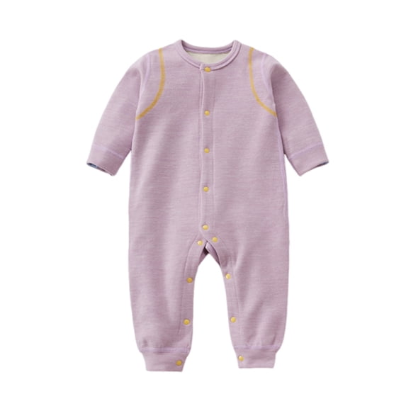 Bixock Kids Fall Winter Clothes,Toddler Boys and Girls Rompers,Male and Female Babies Bodysuit Keep Warm Button Solid Jumpsuit