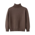 thumbnail image 1 of Bixock Kids Fall Winter Warm Clothes,Toddler Boys and Girls Sweaters,Toddler Kids Boys Girls Shirts Solid Color Round Neck Long Sleeve, 1 of 3