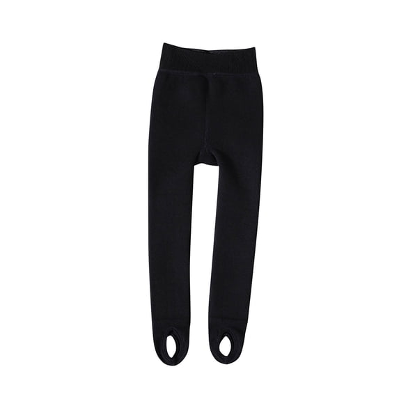 Bixock Fall/Winter Toddler Girls Leggings,Girls Thermal Pants,Kids Tights Leggings Lined Bottoms Footed Cut Elastic Waist Warm Outer Pants for Kids 3-12Years