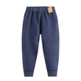 thumbnail image 1 of Bixock Fall/Winter Toddler Boys Sweatpants,Boys Workout Pants,Kids Leggings Thermal Pants Fleece Lined Bottoms Elastic Waist Cuffed Hem Warm Daily Outer Casual Pants for Kids 1-13Years, 1 of 5