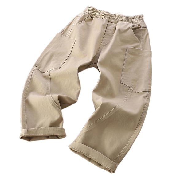 Bixock Fall/Winter Toddler Boys Sweatpants,Boys Workout Pants,Kids Cargo Pants Bottoms Elastic Waist Multi Pockets Daily Casual Outer Pants for Kids Clothes