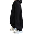 thumbnail image 1 of Bixock Fall/Winter Toddler Girls Sweatpants,Girls Workout Pants,Kids Sweatpants Wide Leg Bottoms Wear Elastic Waist Daily Casual Outer Pants for Kids Clothes, 1 of 5